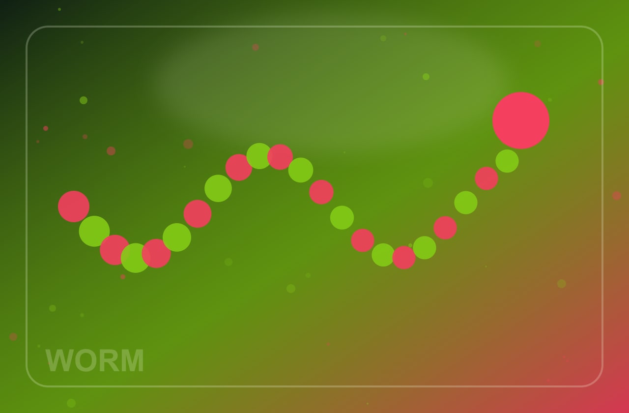 Worm Rush Feast generated playable ad visual